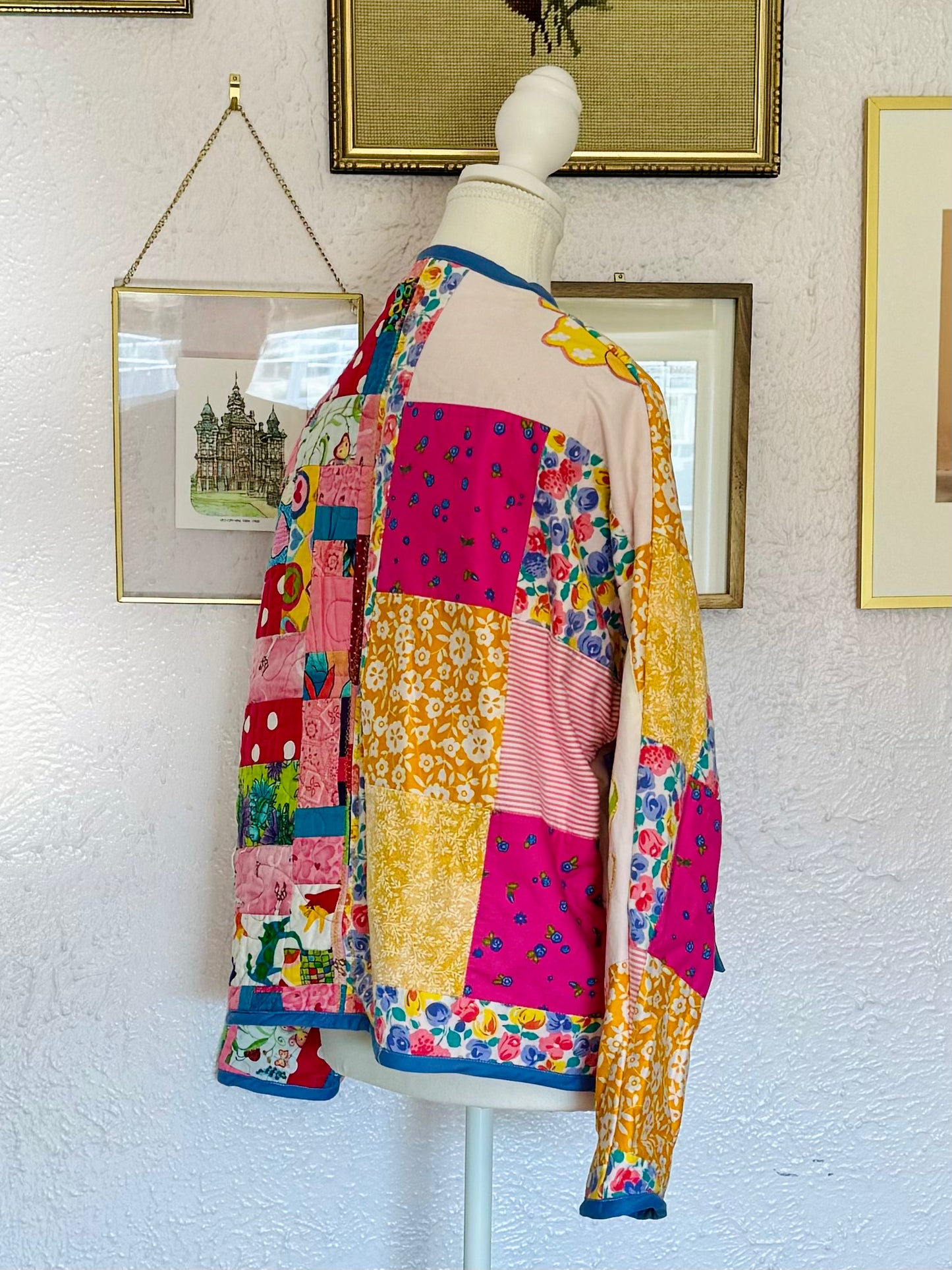 Quilt Jacket in Baby Quilts - Size S Oversized